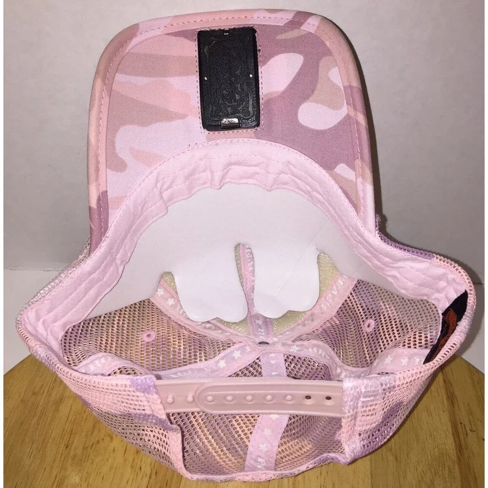 RODEO BEACH Pink Camo Trucker Hat Cap Snapback w/ Bottle Opener RACKHAT NEW
